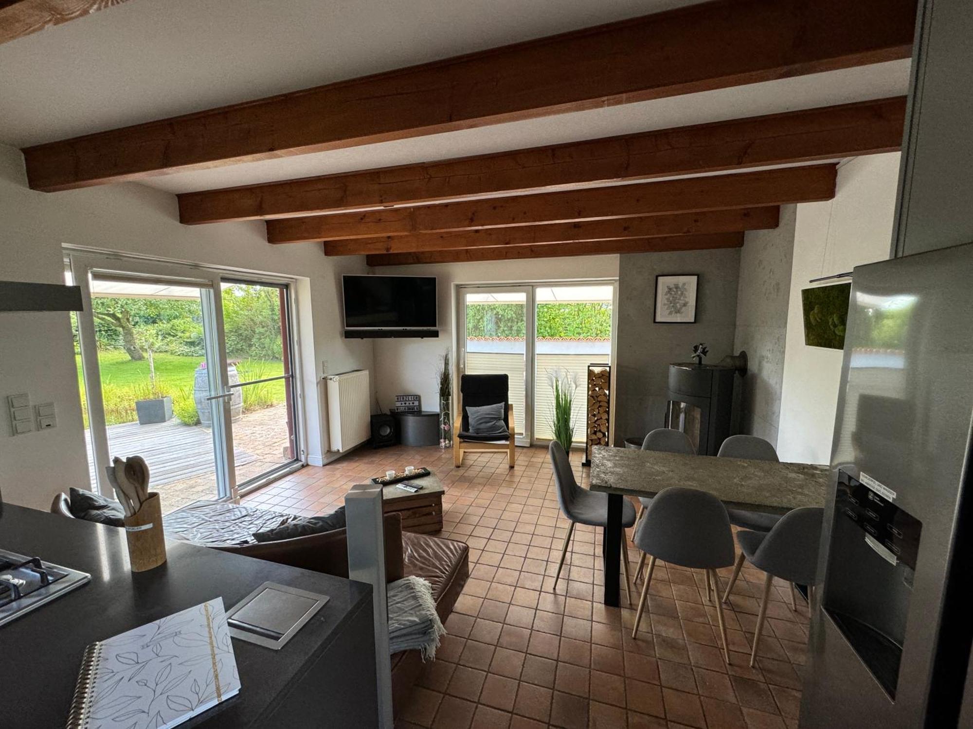 Luxurioeses Ferienhaus Am Ems Jade Kanal Sande Exterior foto